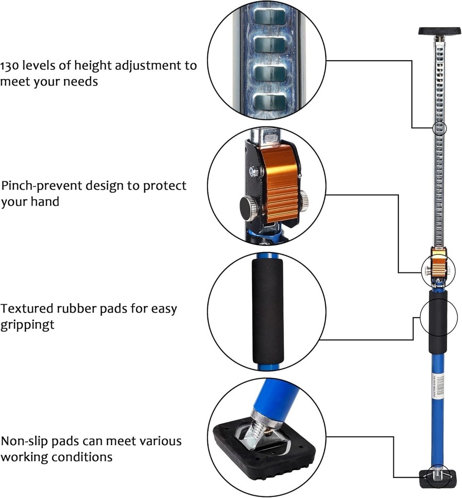 Third Hand Tool, Adjustable Support Pole, 3rd Hand Support System, Steel Supp...