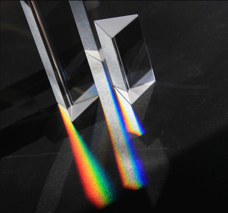 Triangular Prism Rainbow Prisma Crystal Photographic Physics Light Experiment