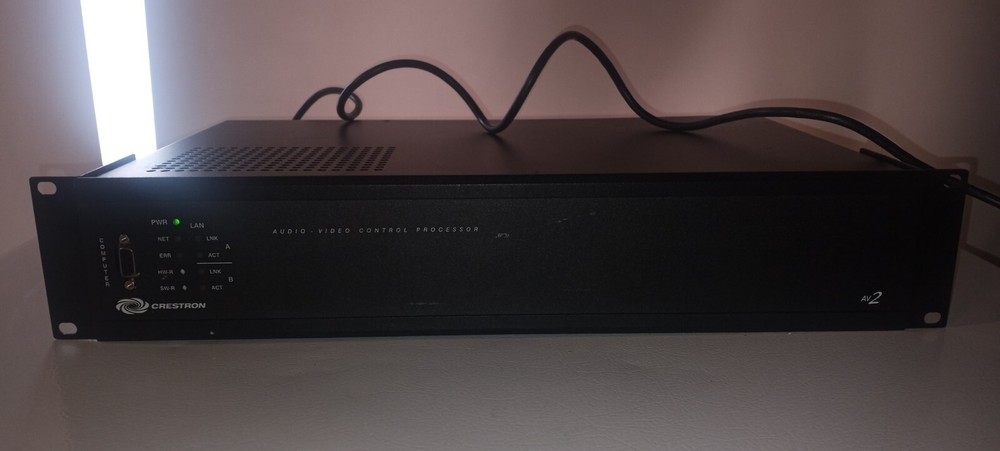 RACK MOUNT CRESTRON AV2 AUDIO CONTROL PROCESSOR, USA; FOR HOME OR OFFICE, GREAT!