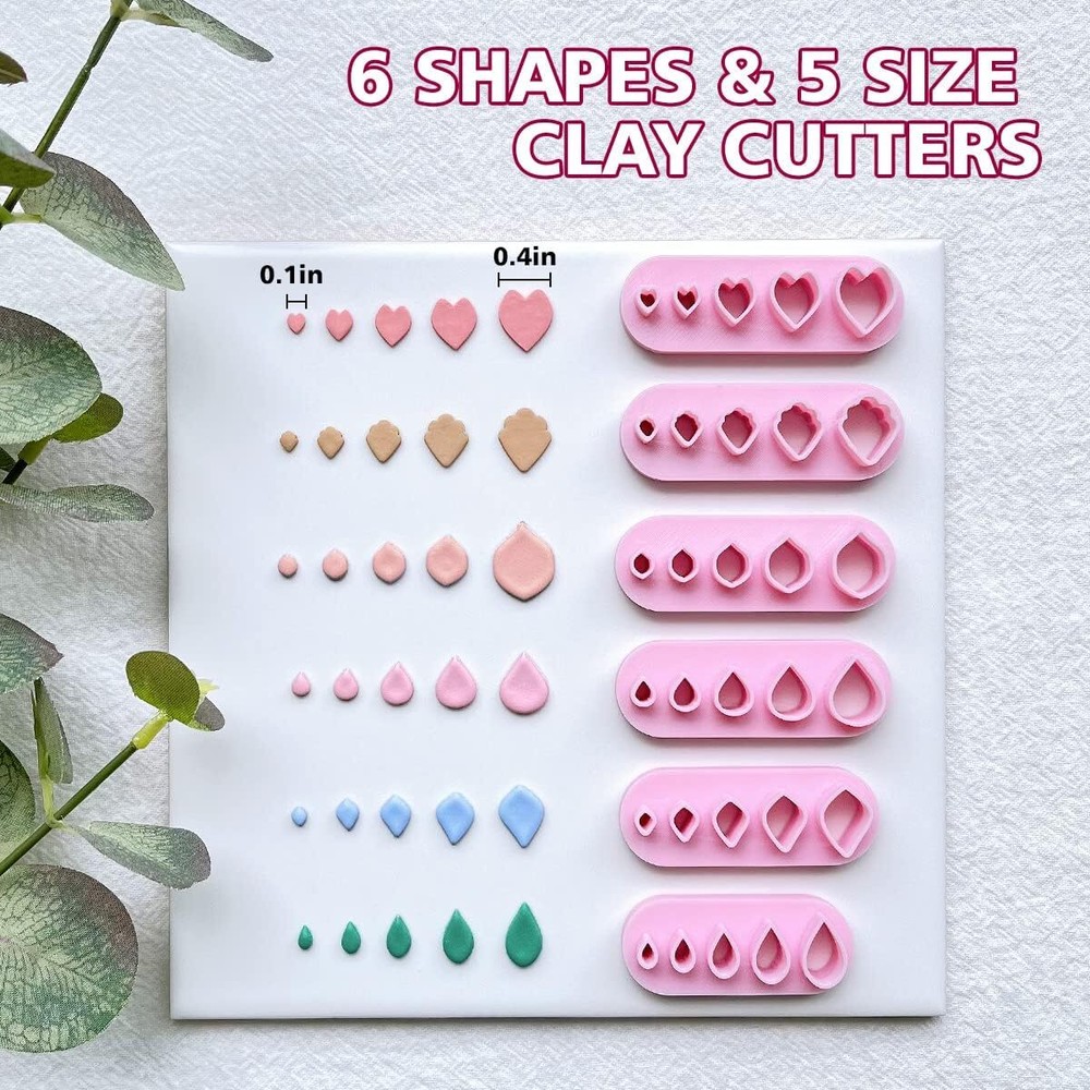 Keoker Flower Petal Clay Cutters - Petals for Basic A