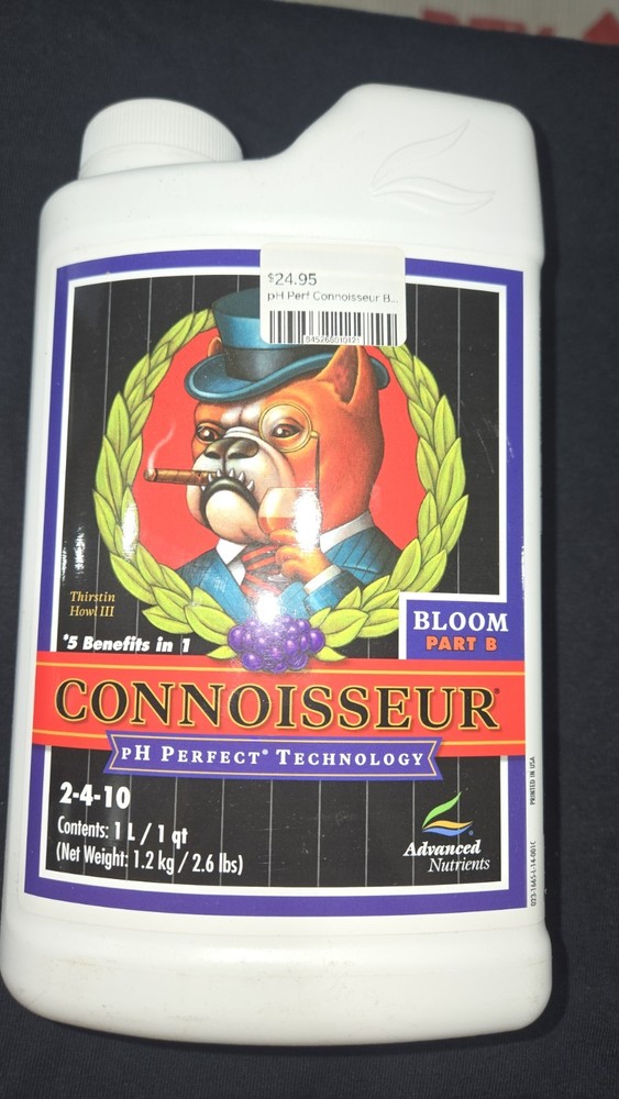 Advanced Nutrients Connoisseur Bloom Part B Liquid pH Perfect Technology Bottle