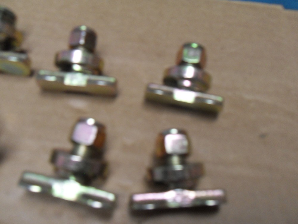 10 Pack L Track Threaded Bolt Double Stud Fitting 5,500 Pounds Break Strength