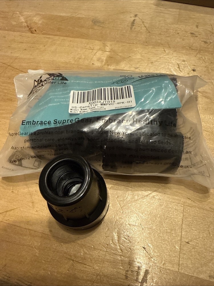 Super Gear Us Cane Tip 3/4 Inch 4 Pack