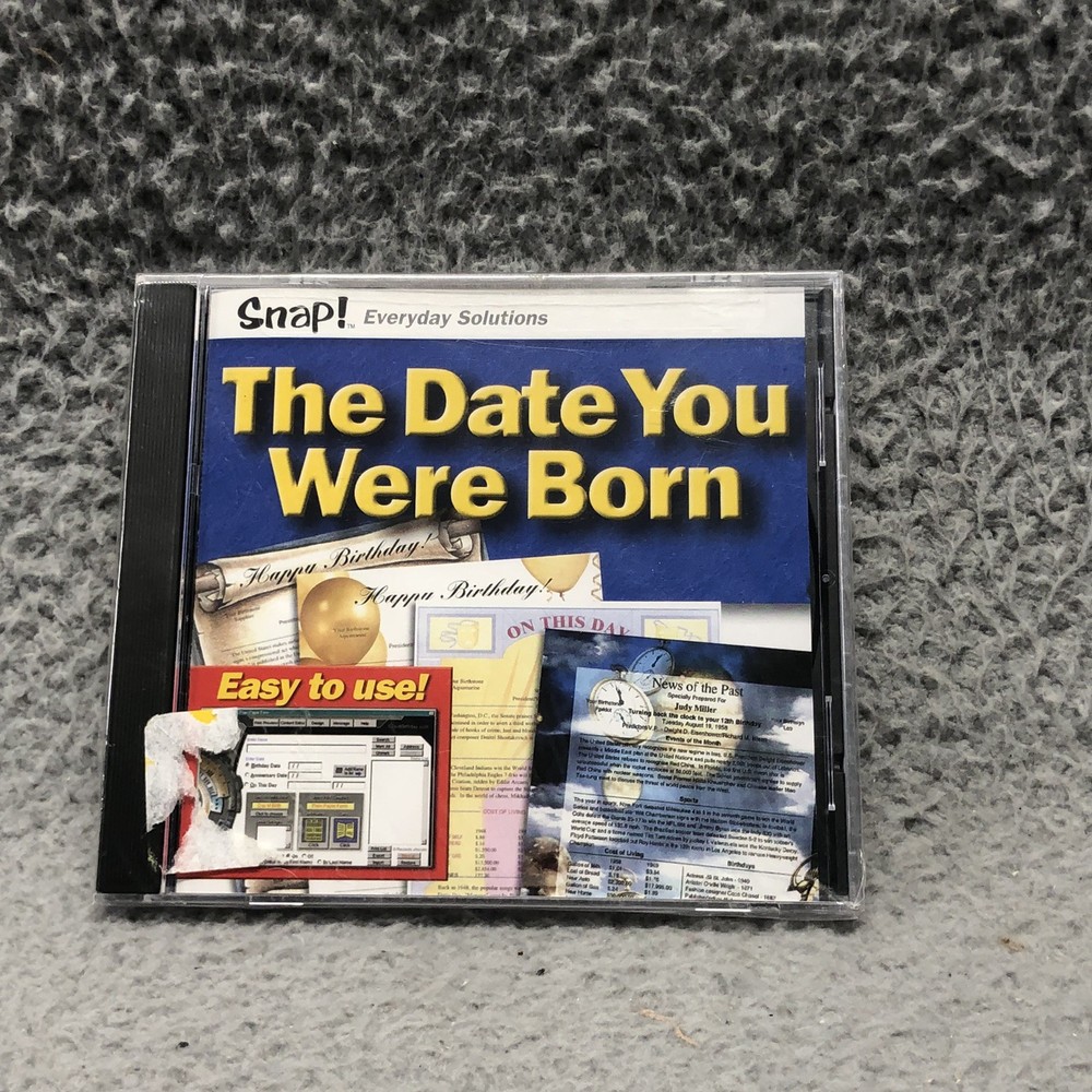 Snap! Everyday Solutions The Date You Were Born CD-ROM Software CS-153