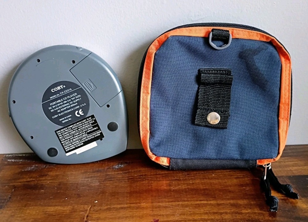 COBY (CX-CD316) Portable CD Player LCD Anti-Skip ➕ Belt Loop Case Rugged Outback