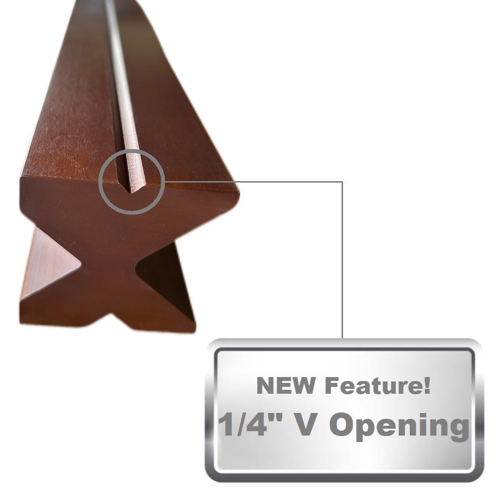 NEW 12" Press Brake Die 2.36" square. V Openings: 0.25", 0.63", 1.38" and 1.97"