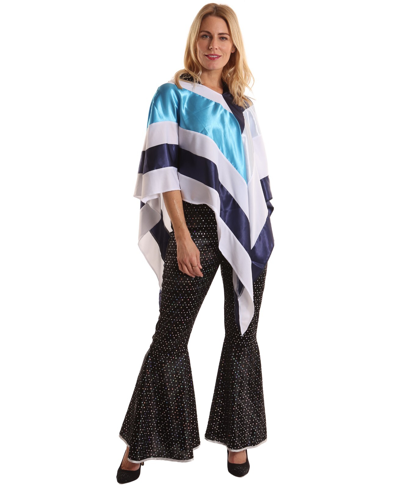 70s Disco Poncho Costume – ABBA Inspired Retro Outfit for Disco and Halloween