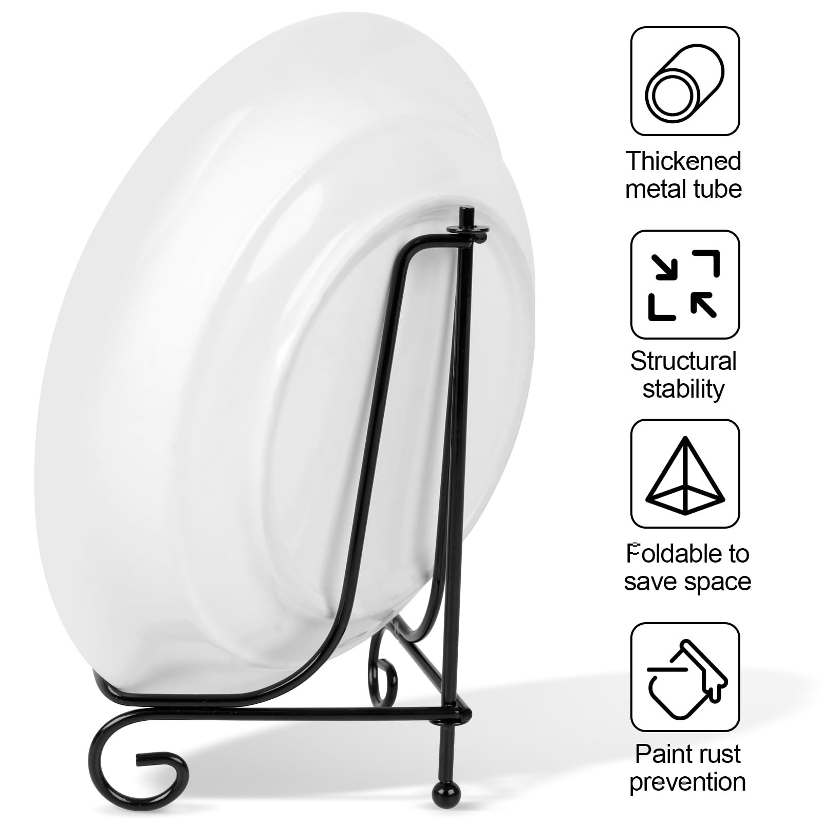 vivinin 4 Pack Plate Stands For Display,Plate Holder 6 '',Picture Frame Stand...