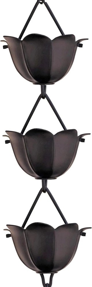 Modern Black Rain Chain - Heavy Duty Construction