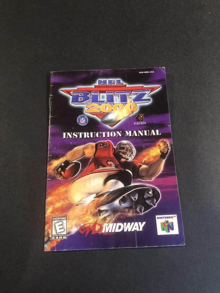 nfl blitz 2000 n64 manual