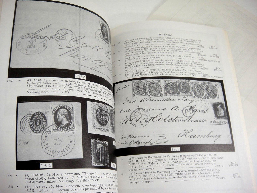 Wolffers Stamp Auction Catalog 1975 w Prices Realized Danish West Indies #42