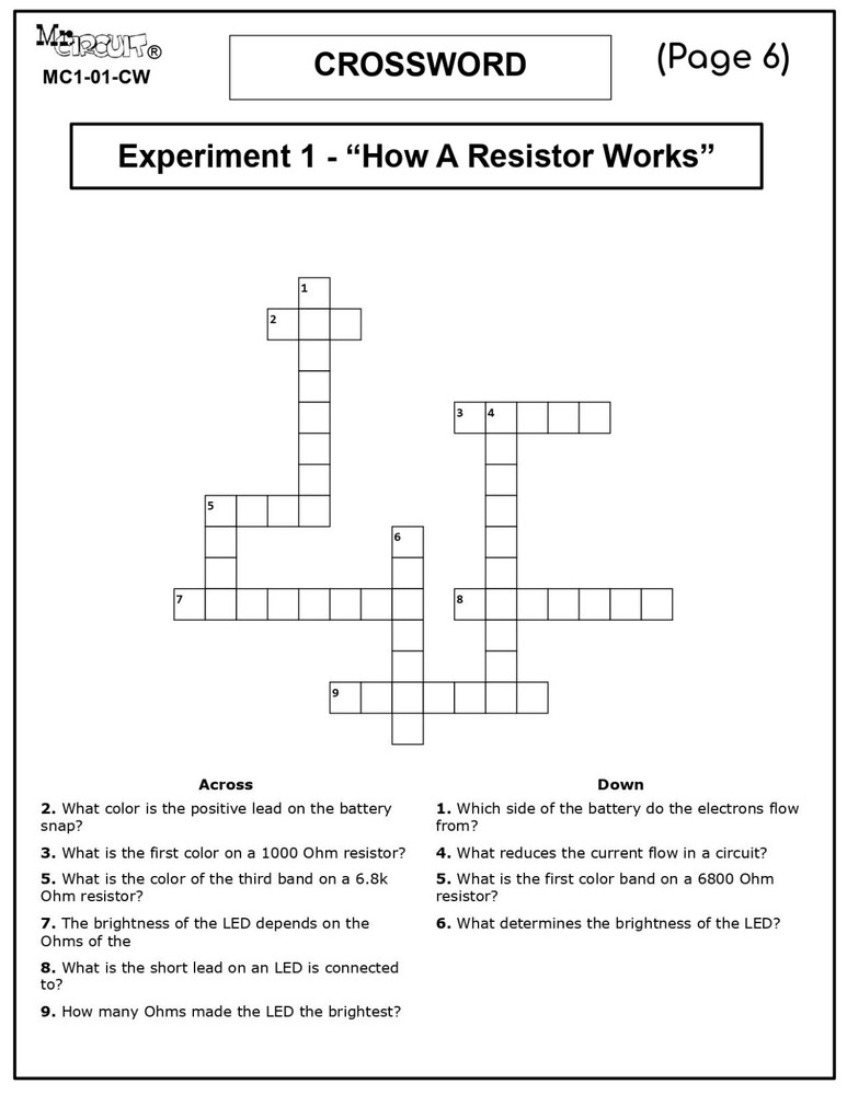5th Grade- Lesson Plan #Exp01 "HOW A RESISTOR WORKS" Science-Electronics