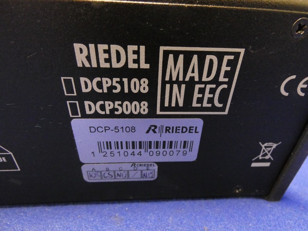 Riedel DCP-5108 Intercom Panel w/Microphone, Power Cord