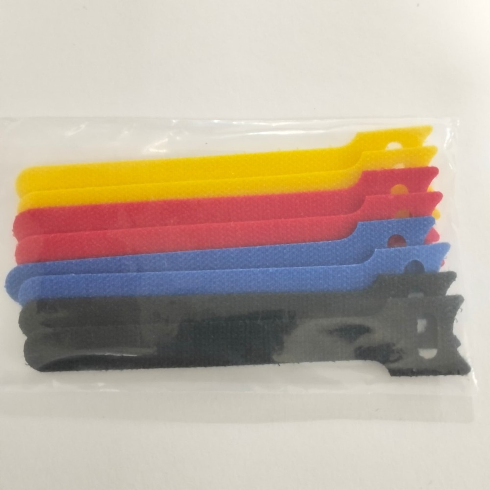 8 pcs Adjustable Releasable Reusable Hook And Loop Cable Ties Cable Tidy Strap