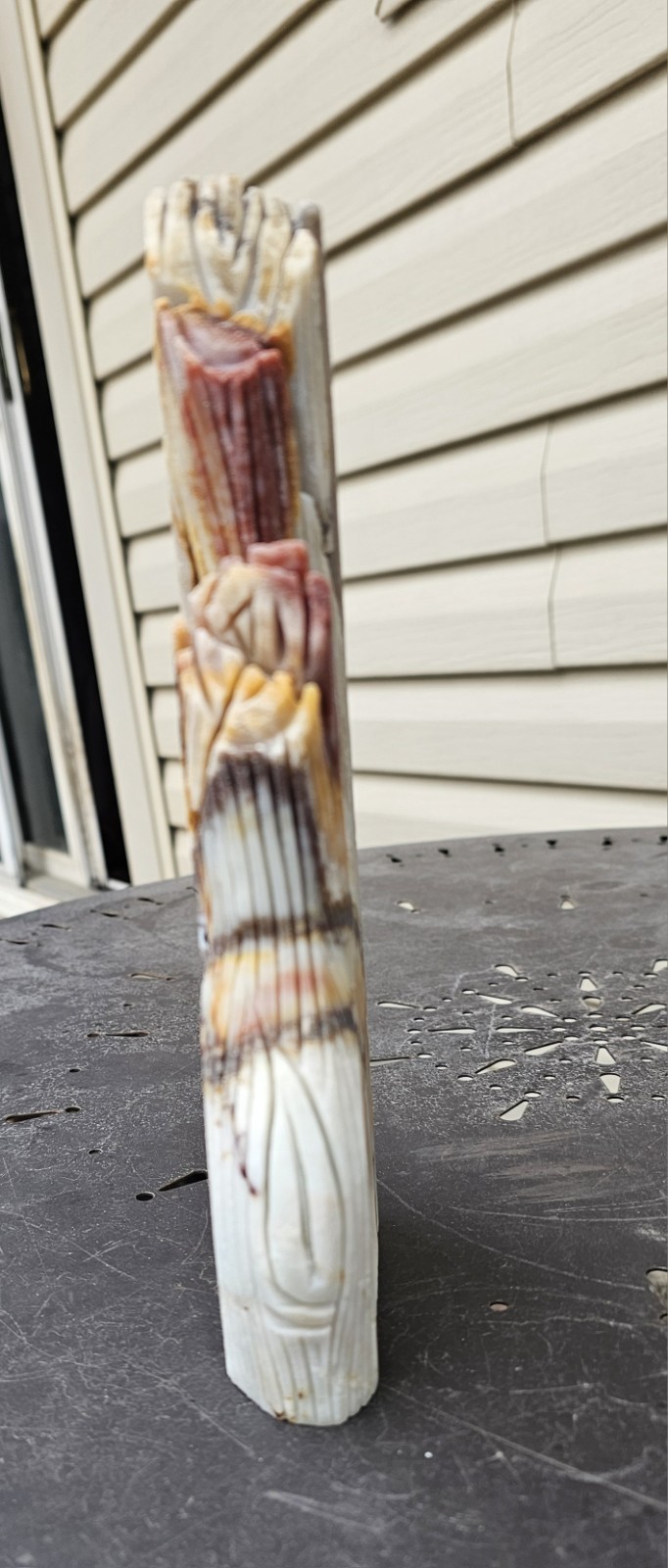 Carribean Calcite Owls In Tree Carving