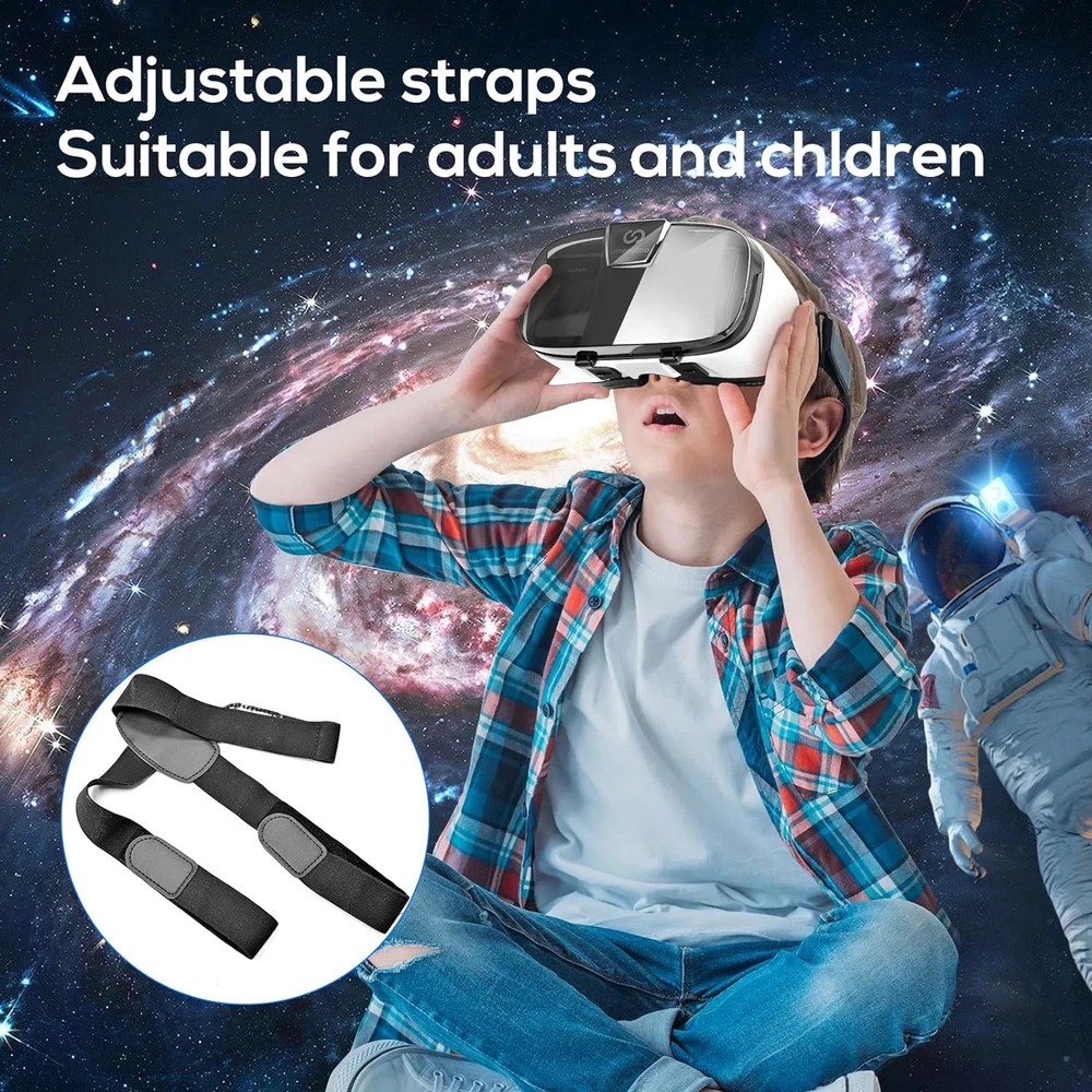 VR Headset for Phone, Compatible with Iphone Samsung and Android 3D Virtual Real