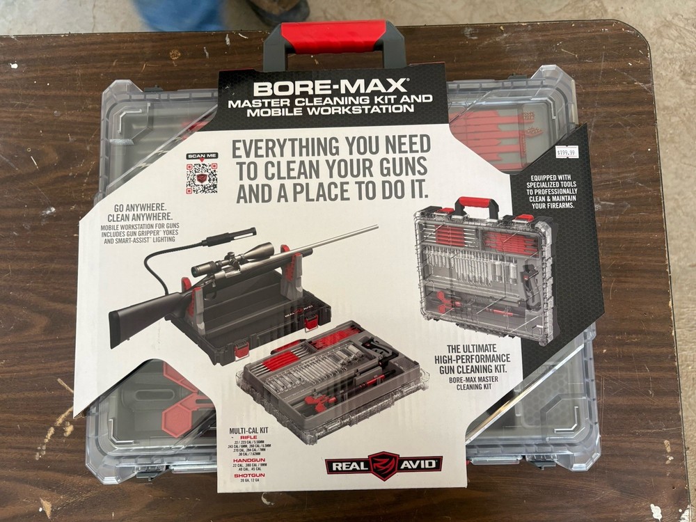 Real Avid Bore-Max Master Cleaning Kit Multi-Caliber Mobile Workstation Case