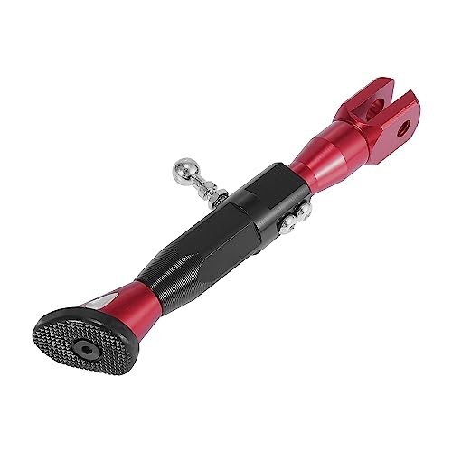 Universal Adjustable Kickstand Side Support Stand Set for Motorcycle CNC Red