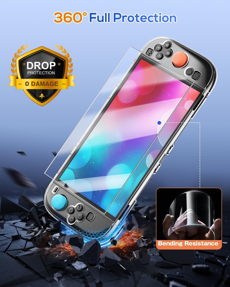 Protective Case for Nintendo Switch 2 2025, Switch 2 Case Slim Hard Shell Acc...