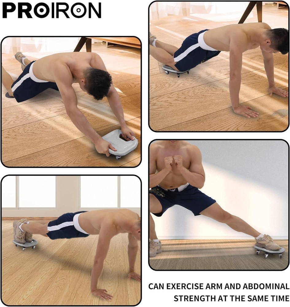 PROIRON Ab Roller with Knee Pads for Abs Workout, Multifunctional Ab Roller Whee