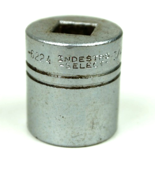 Indestro Select 3/4" 12 Point Shallow Chrome Socket 3/8" Drive 6224