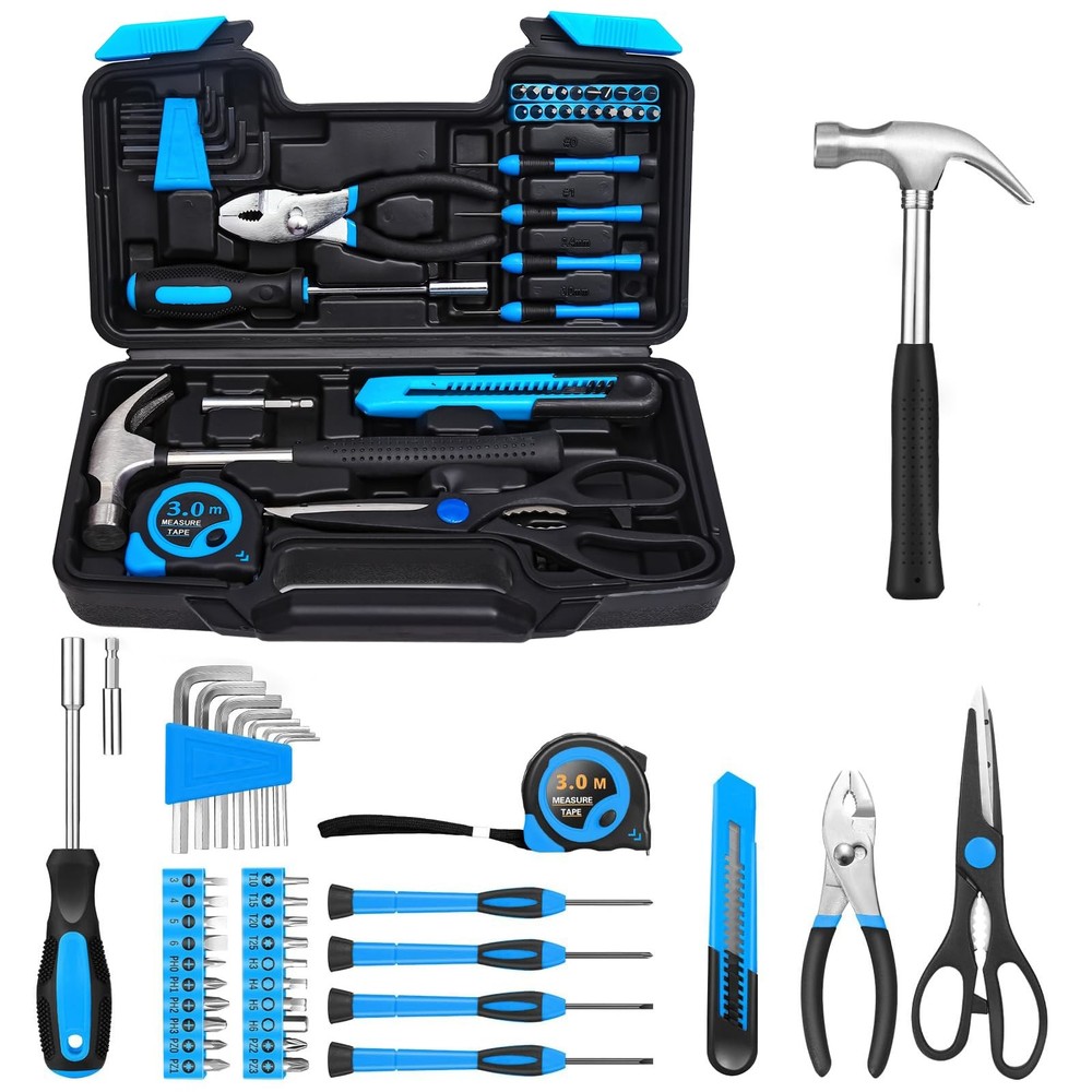 39 Piece Basic Home Tool Set Household General Repair Small Bule