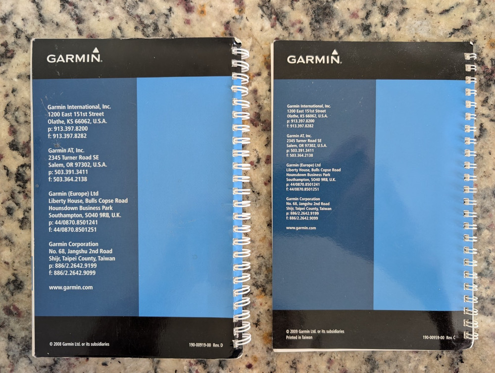 Garmin GPSMAP 696 Owner's Manual and Quick Reference Guide.