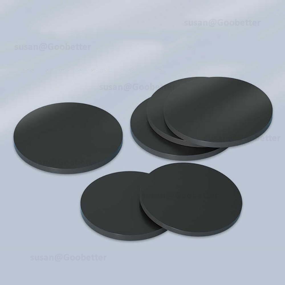 Circles Cut Disc Black PP Plastic Round Discs, Custom Sizes