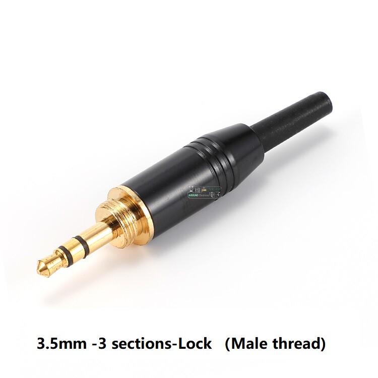 Sony Plug Connector Compatible Replacement 3.5mm Stereo Screw Locking Jack Plug