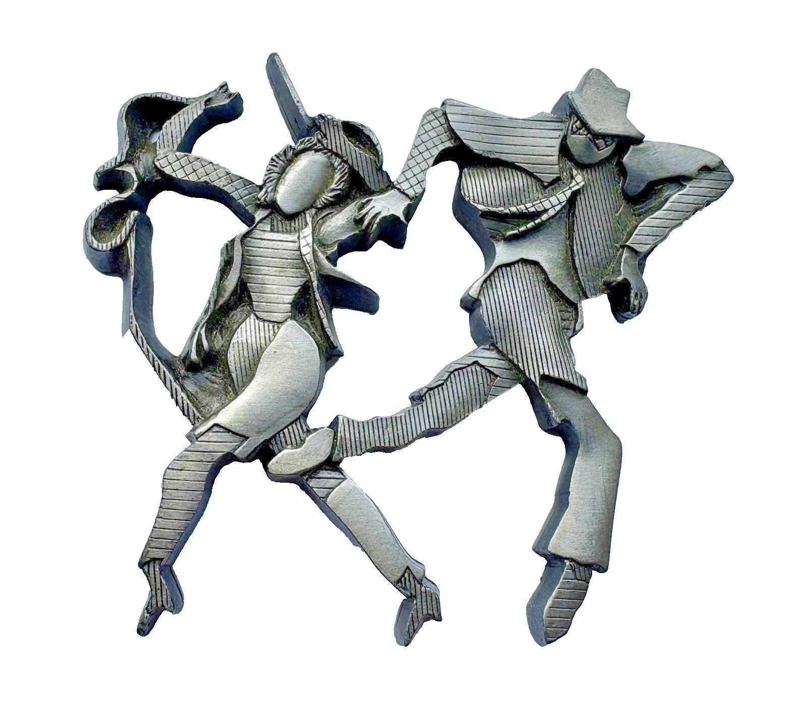"Anna and David" Dancing Couple Sculpture By Artist Miriam Schapiro