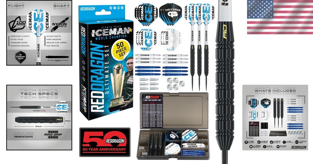 Complete Darts Accessory Bundle: 50-Piece Set for Improved Performance & Style