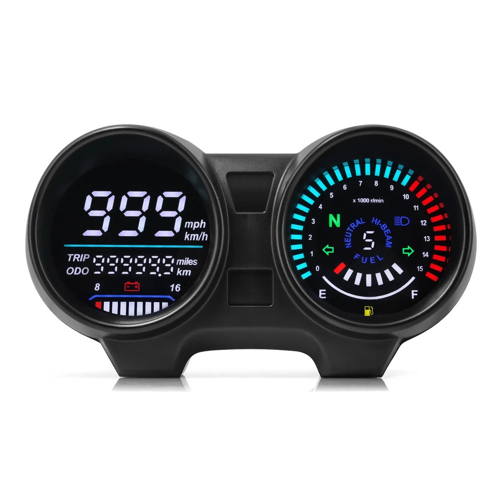 Universal Digital Meter Board For Motorcycle LCD Speedometer TachometerIndicator
