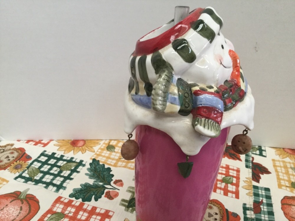 Snowman candle topper Candle Ring