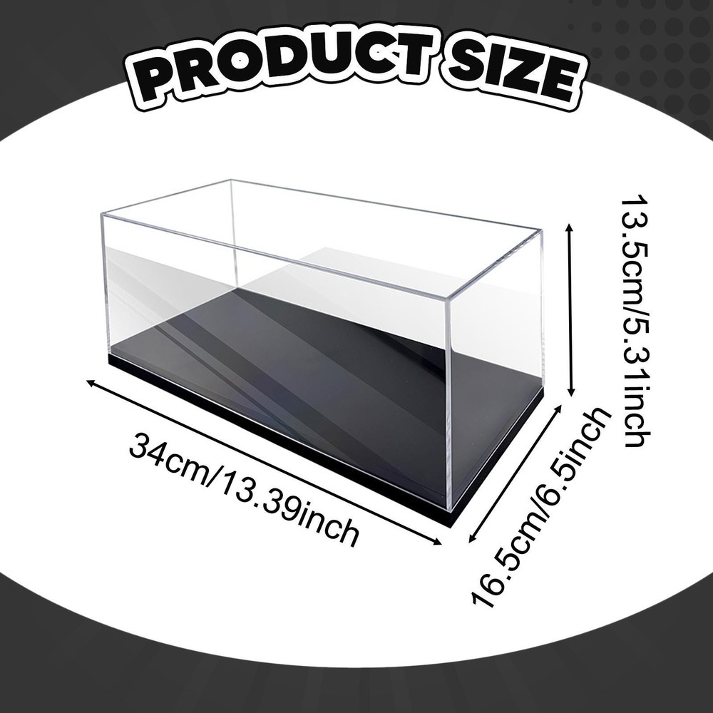 Acrylic Display Box Collection Display Stand Showcase Clear Stackable Protective