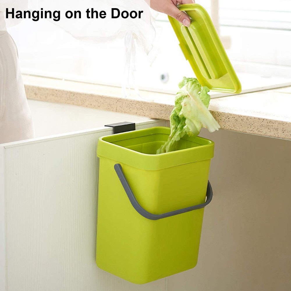 Eco-Friendly 3L Compost Bin - Lightweight, Odor-Sealing & Space-Efficient