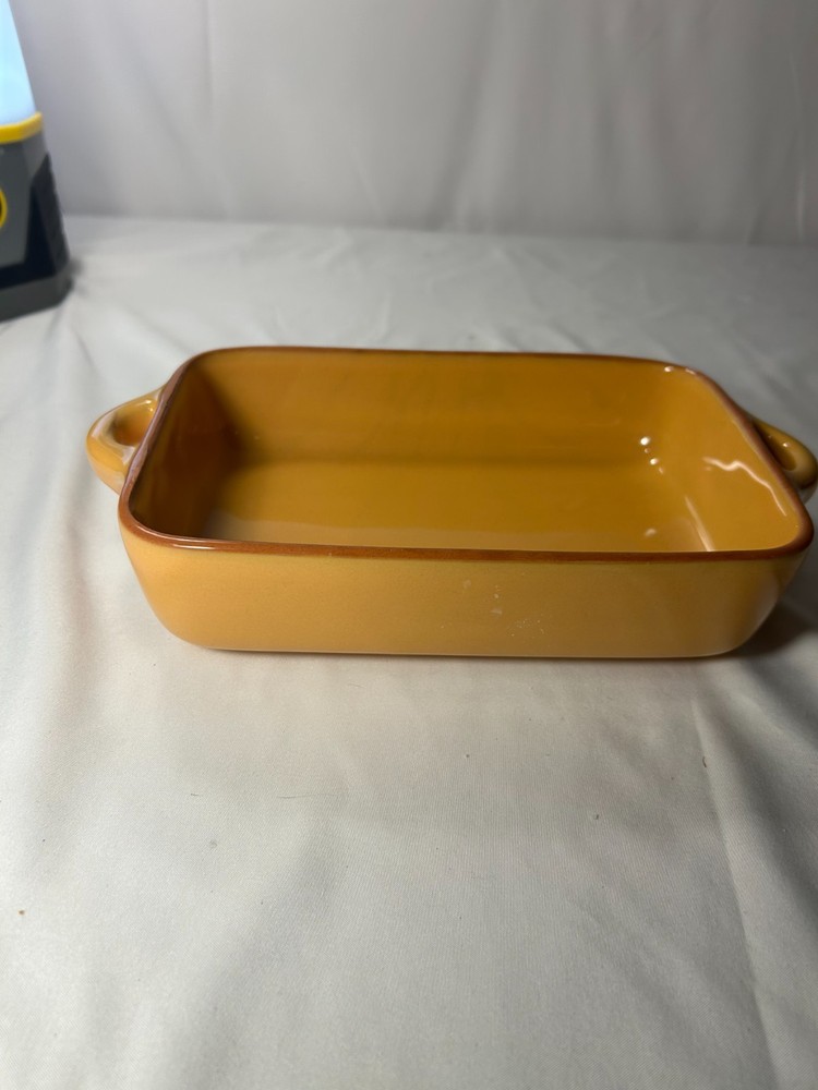 World Market Ceramic Rectangular Baking Dish Oven & Dishwasher Safe Yellow