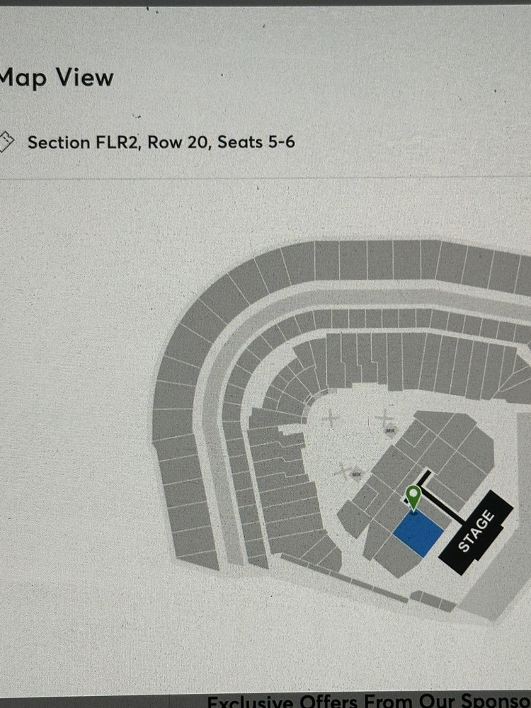 2 POST MALONE and JELLY ROLL FLR2 SEATS