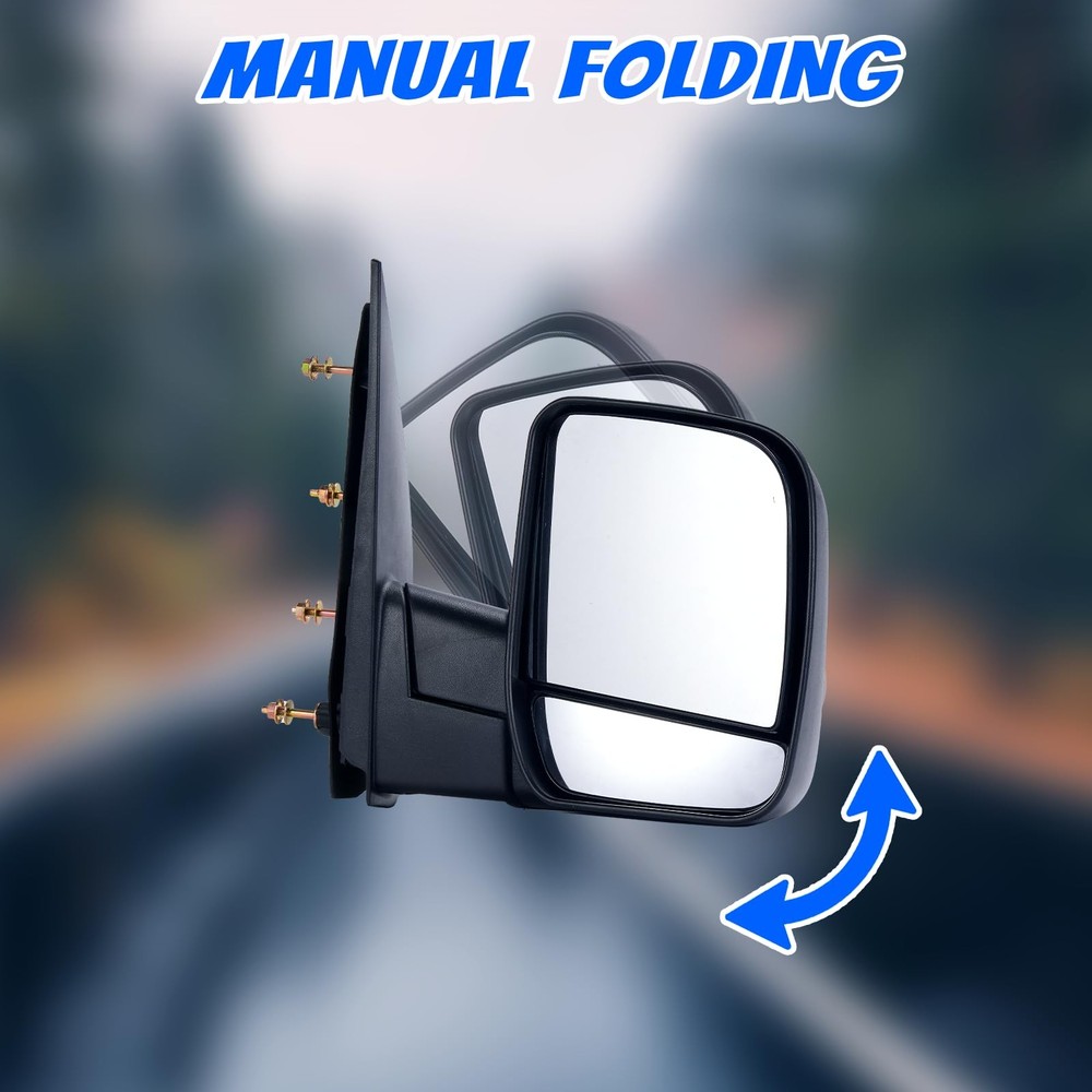 Passenger Side Door Towing Mirror for 2002-2008 FORD E150 E250 E350 E450 E550