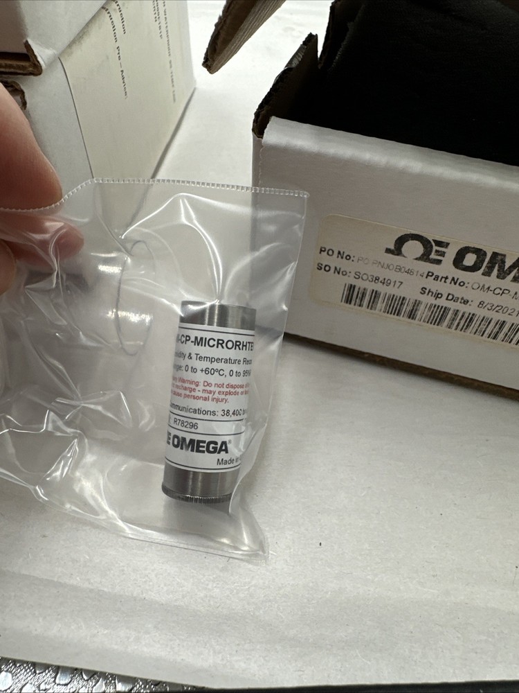 Omega OM-CP-MICRORHTEMP Humidity & Temperature Data Logger - New/Sealed