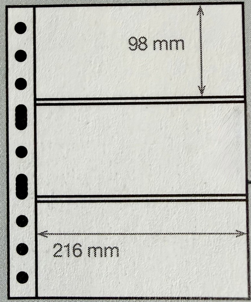Lighthouse 3 Pocket Plastic Sheets with Black Interleaves x 10