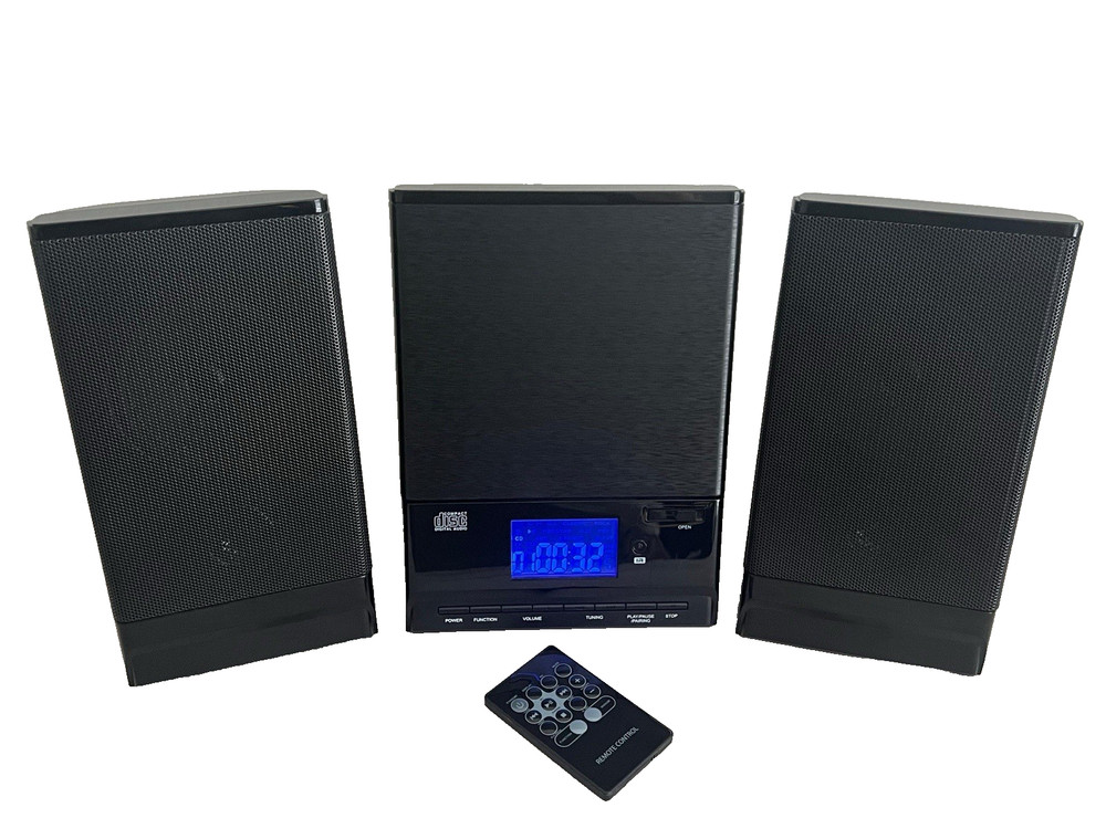ONN CD Mini Stereo System Bluetooth AM/FM Model ONA17AA015 Remote
