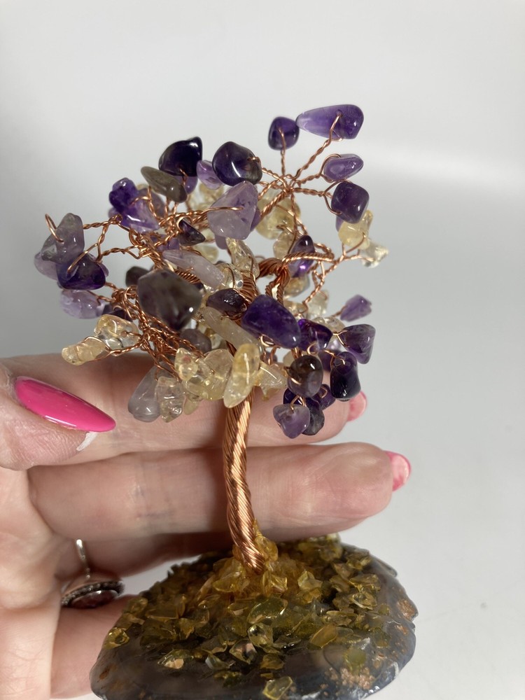 Amethyst Bonsai Tree Copper Trunk Gorgeous