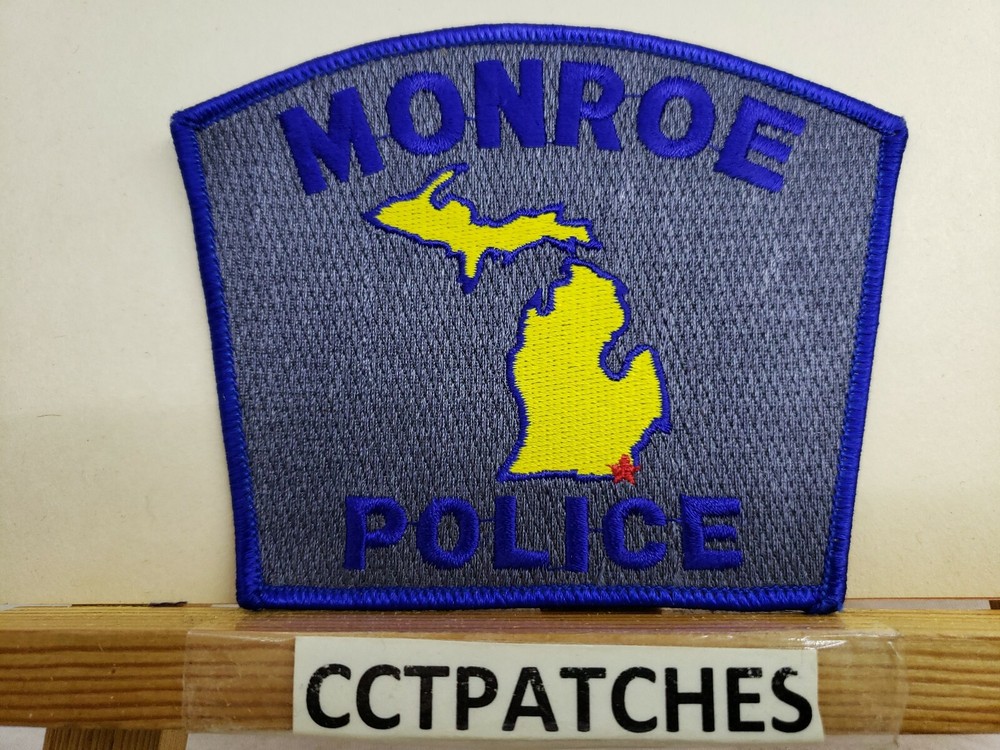 MONROE, MICHIGAN POLICE SHOULDER PATCH MI