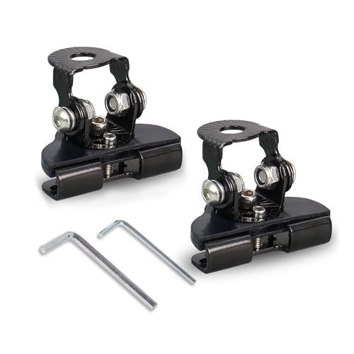 2PCS Car Led Light Bar Mounting Brackets, Adjustable LED Work Light Base Black