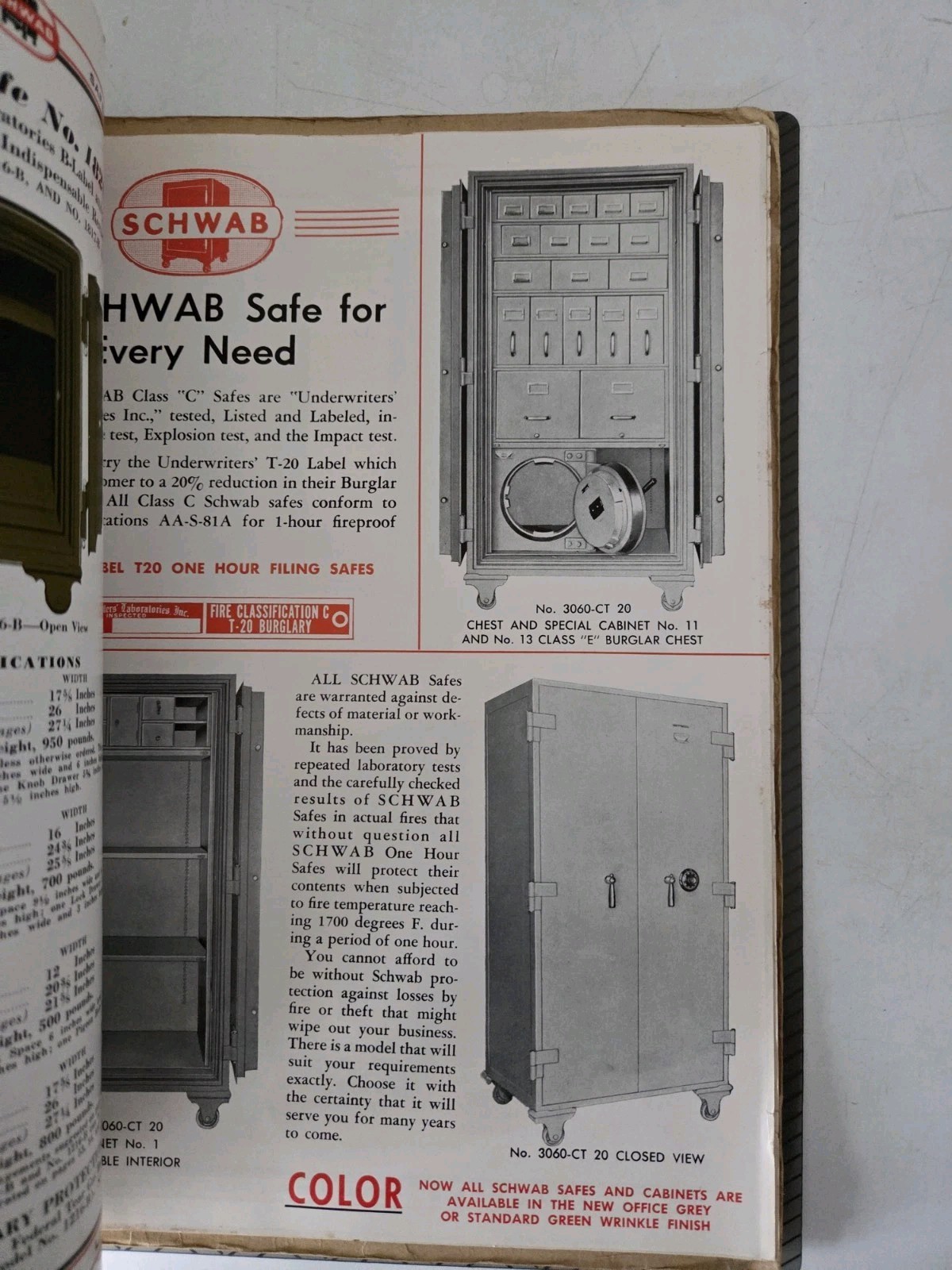 Schwab Safe Company Vintage Catalog