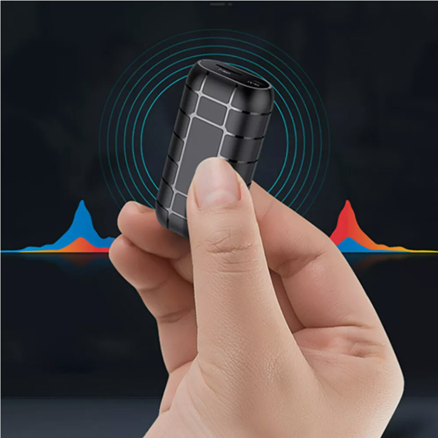 500Hrs Mini Spy Voice Activated Recorder Digital Audio Magnetic 64GB MP3 Player