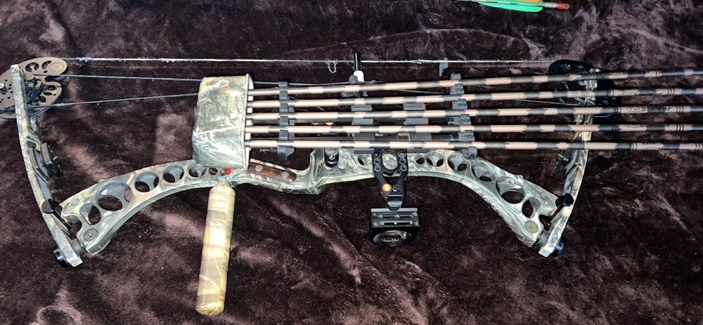 Camo archery research bow 