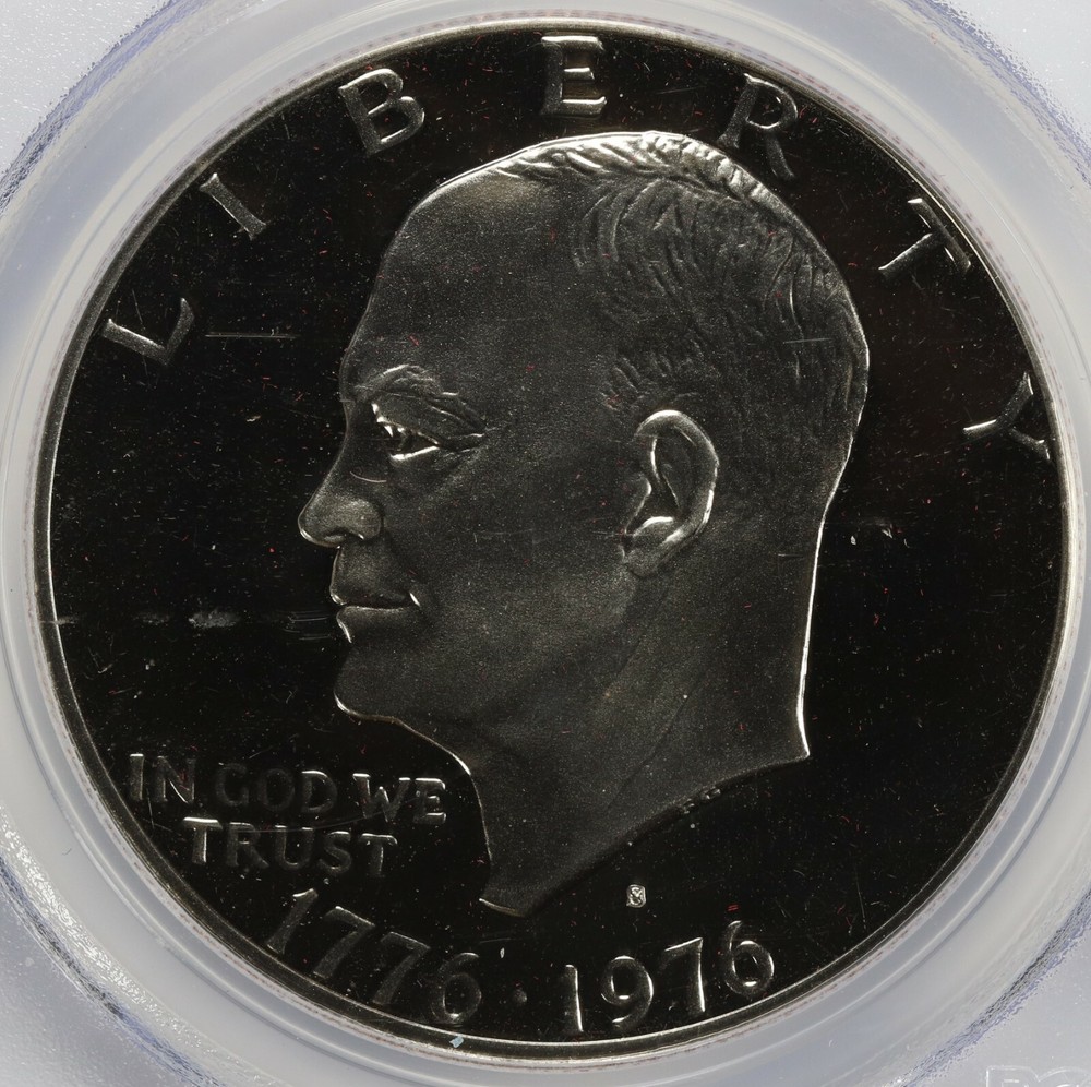 1976-S Proof Eisenhower Dollar Clad Type 2 PCGS PR69 DCAM Deep Cameo $1