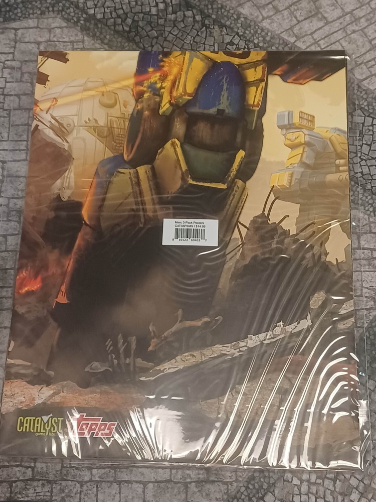 BattleTech: Mercenaries ~ 3-Pack Posters ~ New and Unused