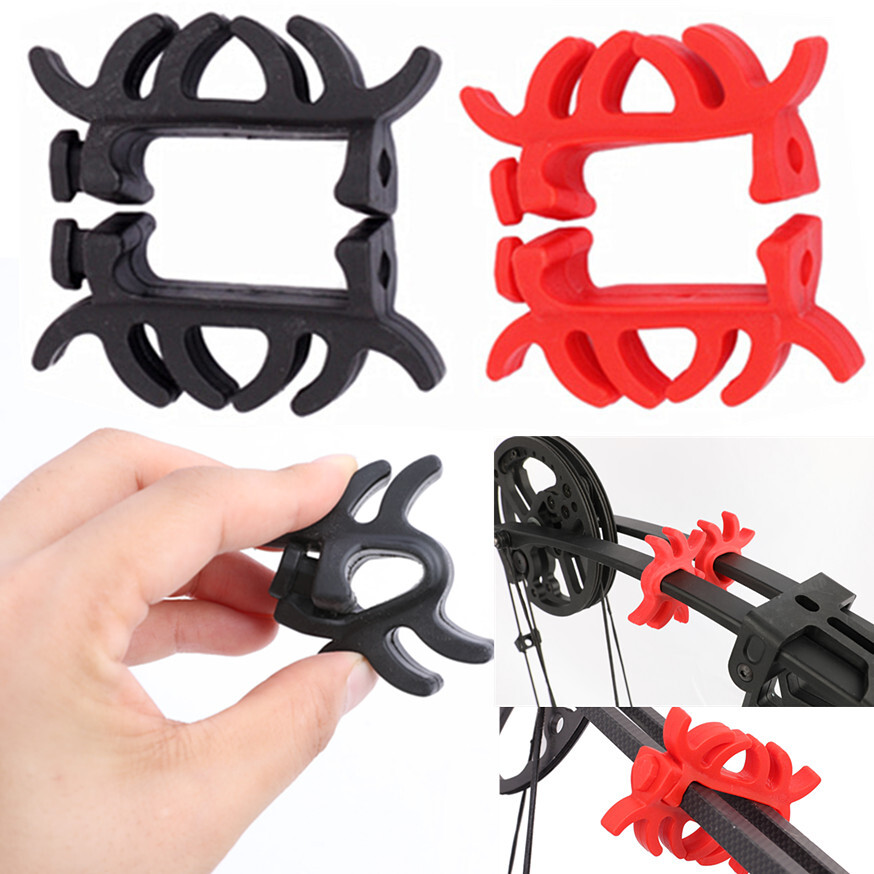 4pcs Compound Bow Limbs Stabilizer Archery Rubber Silencer Damper Shoot Hunting